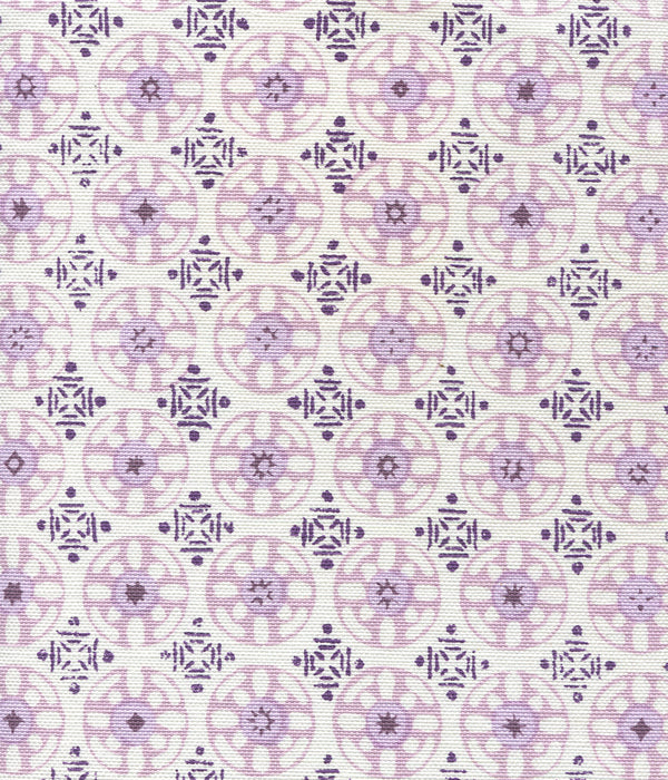 Kediri Batik Purple Lavender Lilac Screen Printed Fabric | China Seas