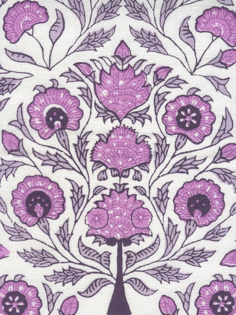 Purple Lavender on Ivory