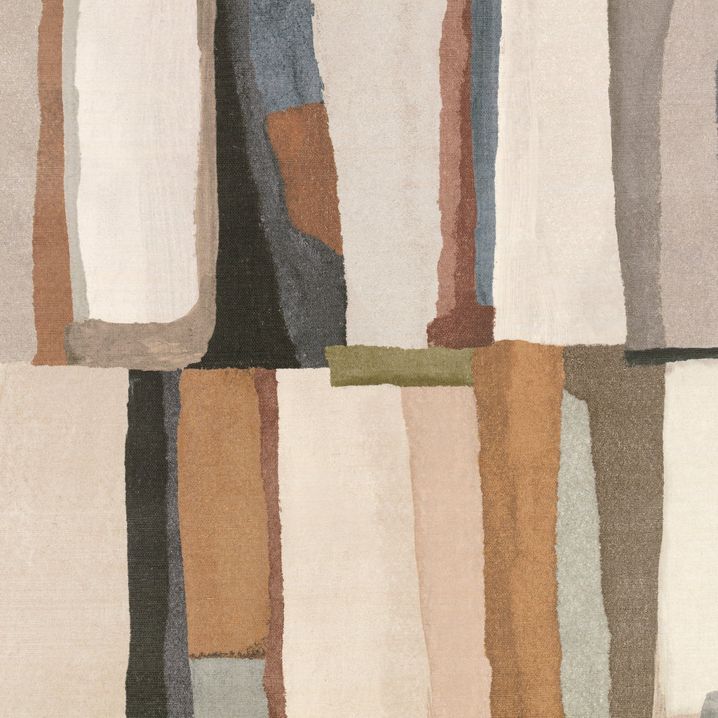 Quadrata Sienna Wallcovering - Pattern swatch | Black Edition by Romo