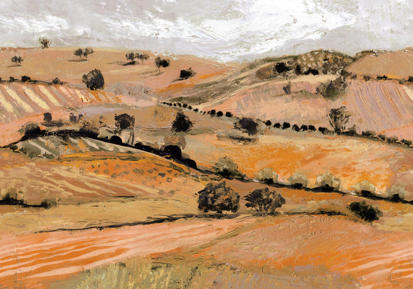Quijote Orange Wallcovering | Tres Tintas