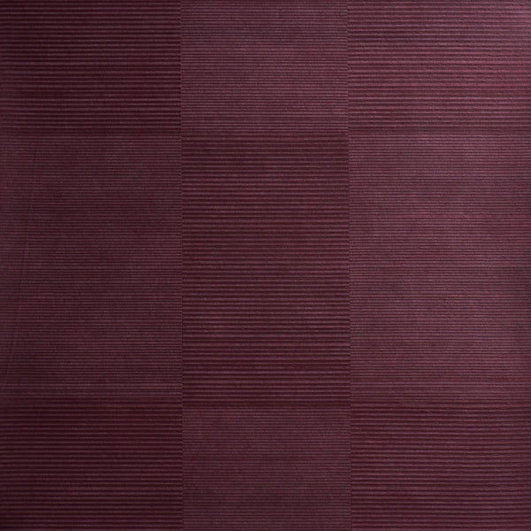 Quinton Offset Rib - Oxblood Wallcovering | Schumacher