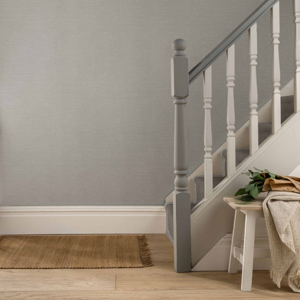 Raffia Mist - Grey Wallcovering | 1838 Wallcoverings