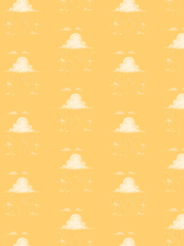 Raindrops Sun Wallcovering | FallingStar Studio
