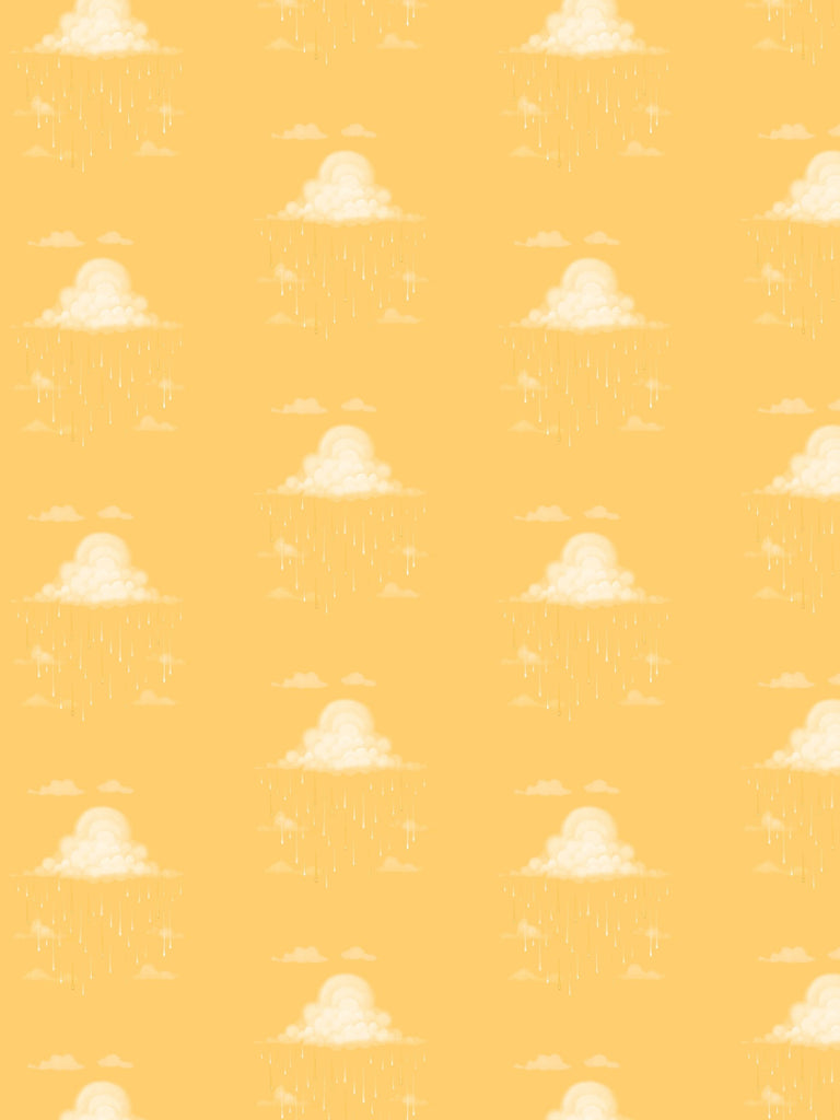 Raindrops Sun Wallcovering | FallingStar Studio