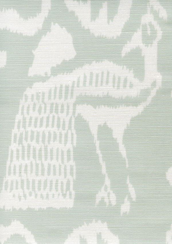 Bali Ii Rainwashed on White Screen Printed - Aqua Fabric | China Seas