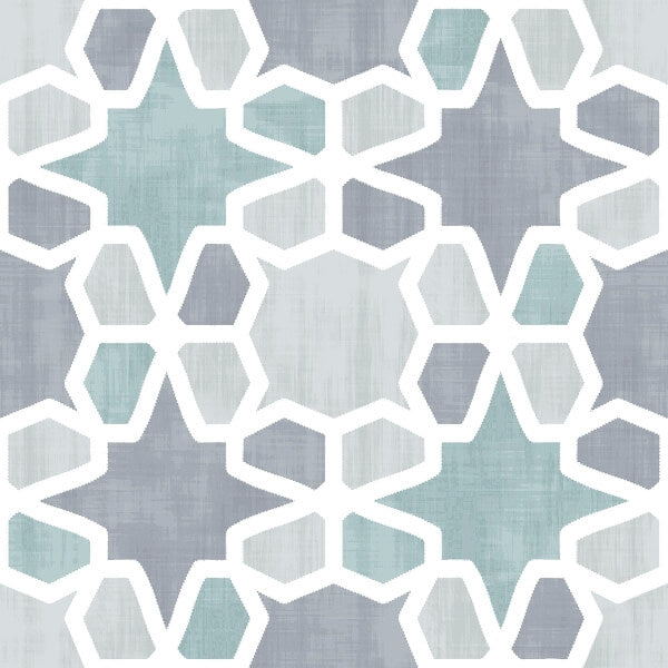 Rajah Peel and Stick Floor Tiles | Jeffrey Stevens Wallcovering