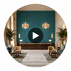 Ramsey Type II Vinyl | Hollywood Wallcoverings Circular Swatch | Hollywood Wallcoverings