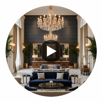 Ramsey Type II Vinyl | Hollywood Wallcoverings Circular Swatch | Hollywood Wallcoverings