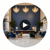 Ramsey Type II Vinyl | Hollywood Wallcoverings Circular Swatch | Hollywood Wallcoverings