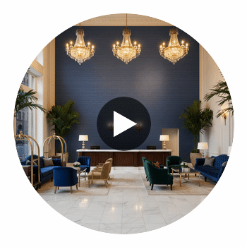 Ramsey Type II Vinyl | Hollywood Wallcoverings Circular Swatch | Hollywood Wallcoverings