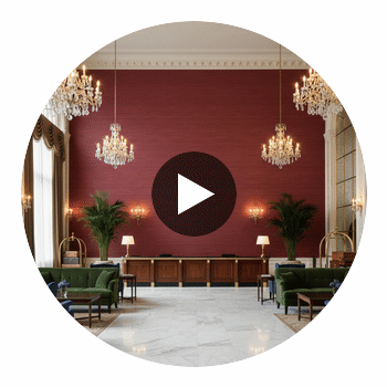 Ramsey Type II Vinyl | Hollywood Wallcoverings Circular Swatch | Hollywood Wallcoverings