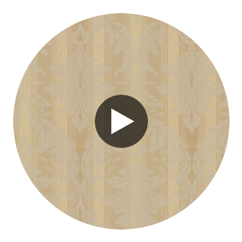 Rangeley Brass New Avalon Stripe Wallcovering Circular Swatch | LA Walls