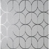 Raye Silver Rosco Trellis Wallcovering | Jeffrey Stevens - Image 2
