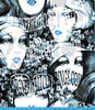 Black and White Women faces with red lips - Pattern Design Lab