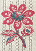 Mccallum Floral Stripe, Red Blue Brown on Tint