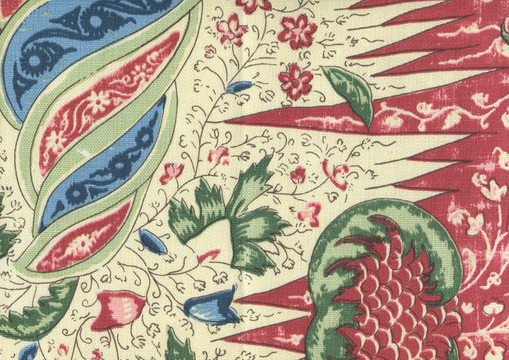 Les Indiennes Multi Color, Red Blue Olive