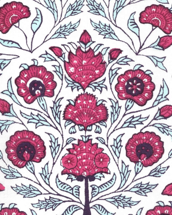 Red Burgundy Purple on Ivory Wallcoverings | Home Couture
