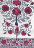 Red Burgundy Purple on Ivory