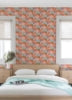 Retro Esme Pink Peel and Stick Wallcovering | Jeffrey Stevens - Image 2