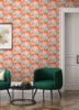 Retro Esme Pink Peel and Stick Wallcovering | Jeffrey Stevens - Image 8