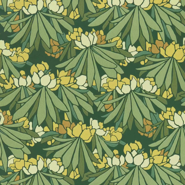 V&a Rhododendron - - Yellow Wallcovering | 1838 Wallcoverings