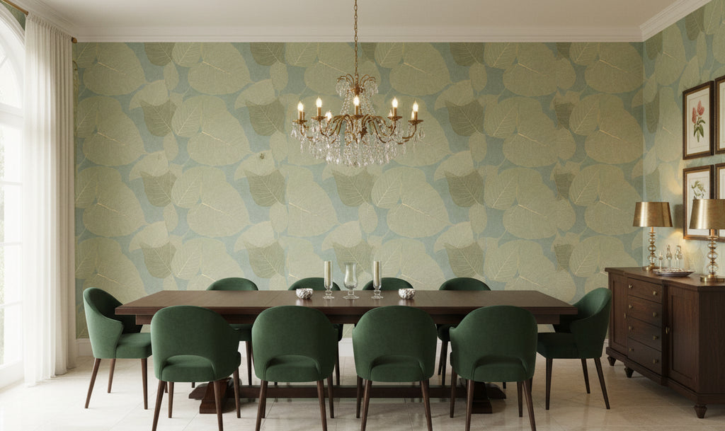 Rika Real Leaf | Phillipe Romano - dining room room setting