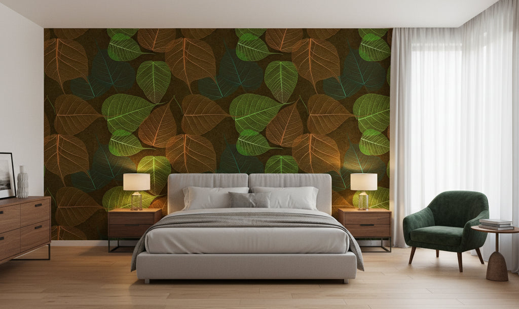 Rika Real Leaf | Phillipe Romano - bedroom room setting