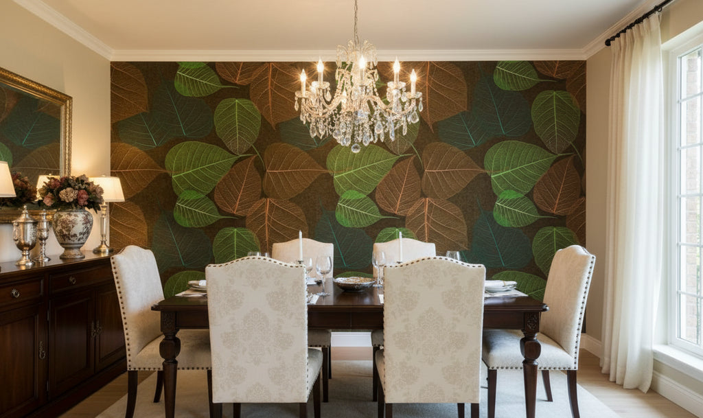 Rika Real Leaf | Phillipe Romano - dining room room setting