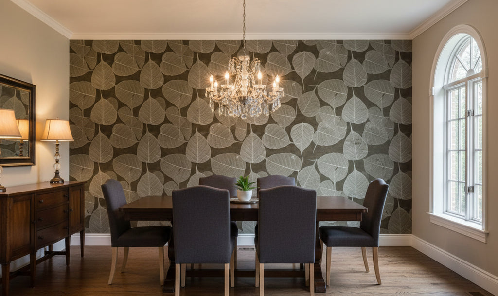 Rika Real Leaf | Phillipe Romano - dining room room setting