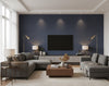 Riviera Geometric Grass Blue | Phillipe Romano - living room room setting