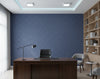 Riviera Geometric Grass Blue | Phillipe Romano - office room setting