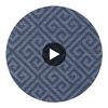 Riviera Geometric Grass Blue | Phillipe Romano Circular Swatch | DW