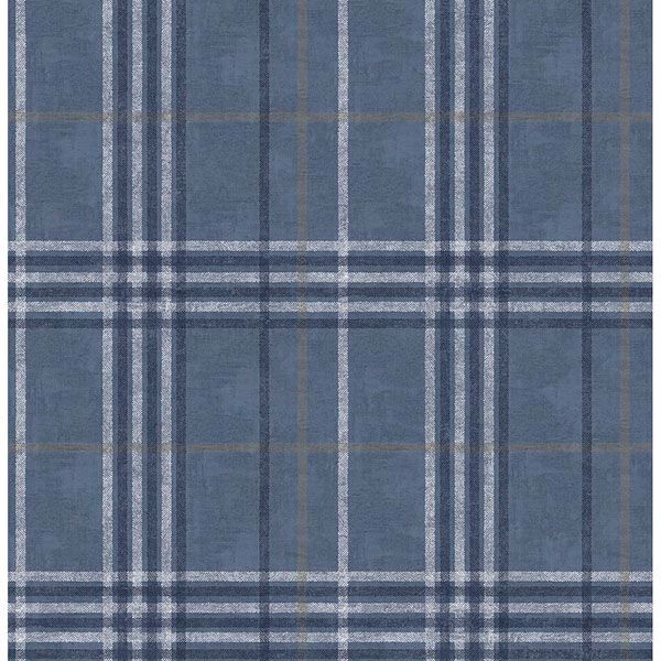 Rockefeller Navy Plaid | Jeffrey Stevens - Image 1