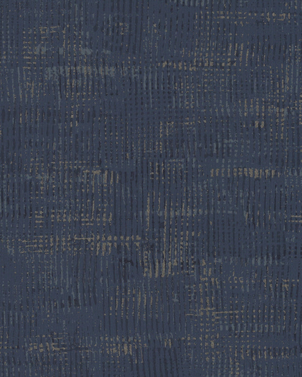 Rome Cross Path Indigo Wallcovering | Phillipe Romano