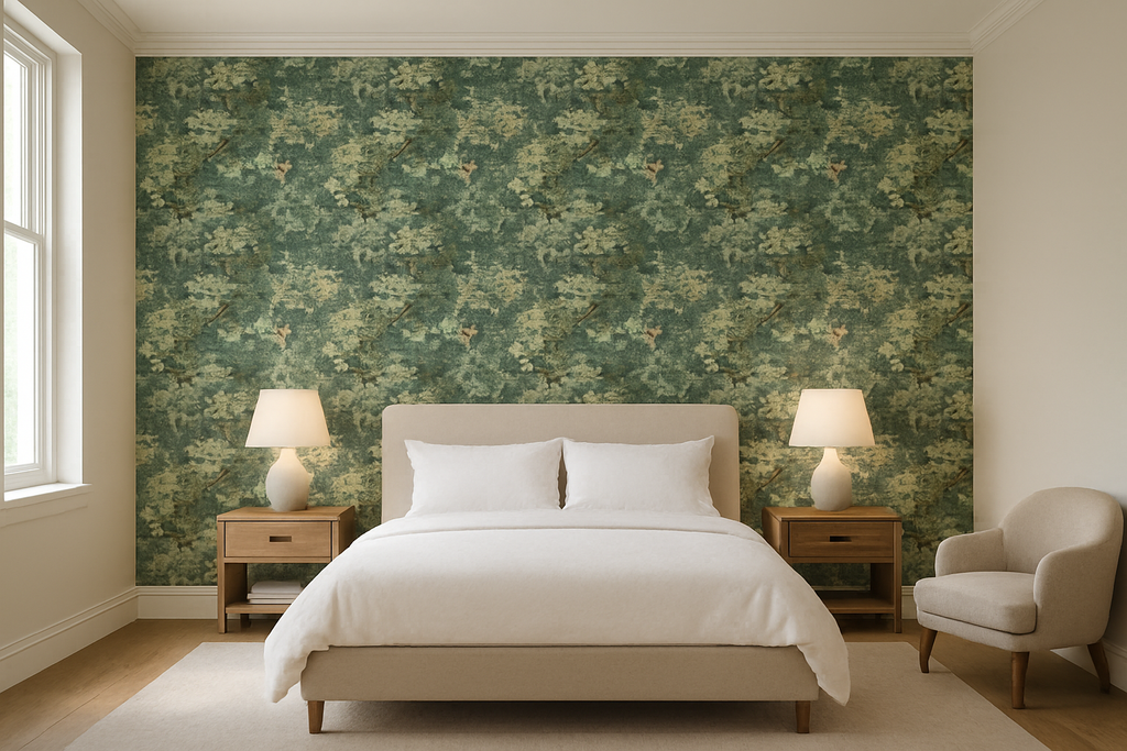 Marly Bleu | Scalamandre - bedroom room setting