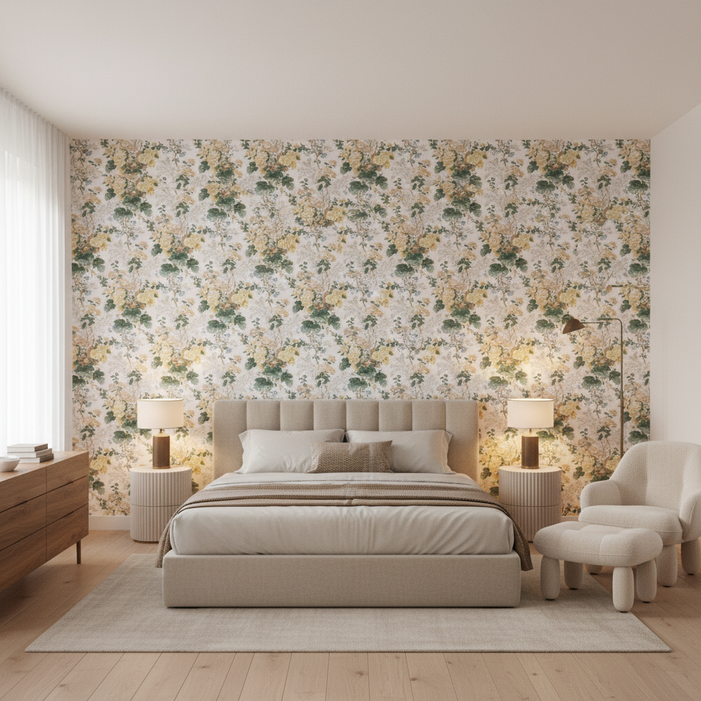 Althea Cotton P Citron - Bedroom Room Setting