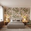 Nympheus Print Cream - Bedroom Room Setting