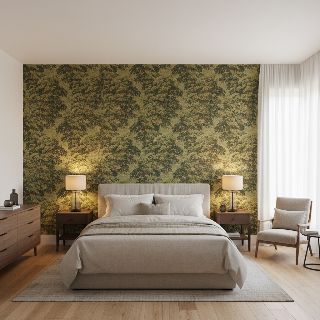 Mansfield Linen Woodlan — Bedroom Room Setting