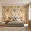 Hollyhock Hdb Coral/Olive — Bedroom Room Setting