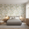 Chinese Peony Blue — Bedroom Room Setting