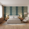 Indian Zag Indigo — Bedroom Room Setting