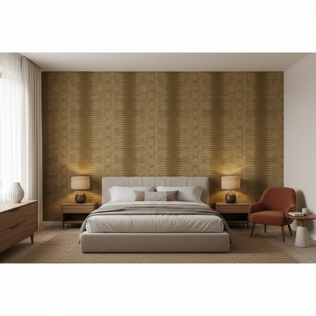 Indian Zag Bark — Bedroom Room Setting