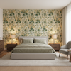 Hollyhock Hdb Lemon/Aqua — Bedroom Room Setting