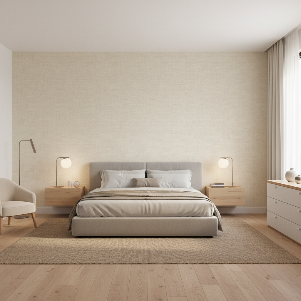 Dublin Linen Sand — Bedroom Room Setting