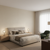 Dublin Linen Sand — Bedroom Room Setting