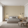 Dublin Linen Pebble — Bedroom Room Setting