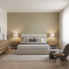 Dublin Linen Steel — Bedroom Room Setting