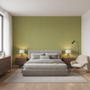 Dublin Linen chartreuse — Bedroom Room Setting