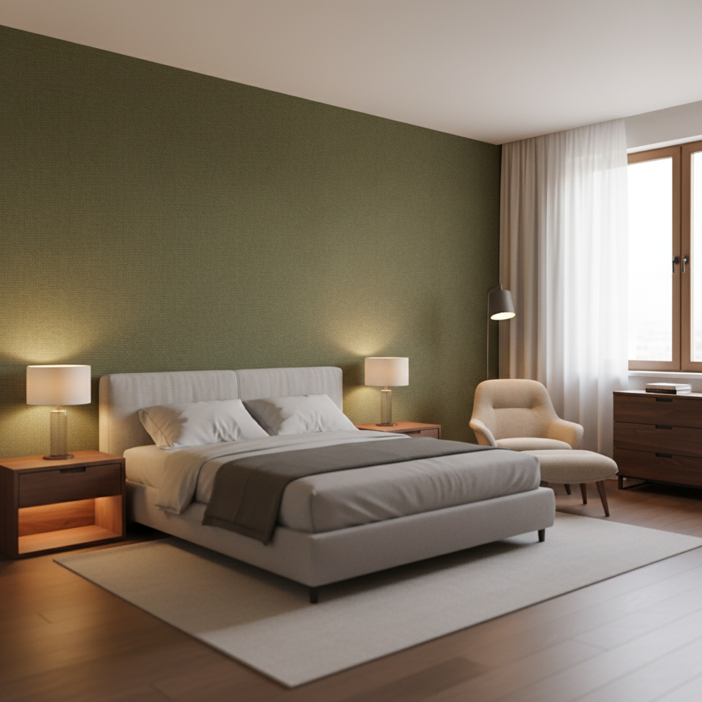 Dublin Linen Bamboo — Bedroom Room Setting