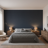 Dublin Linen dark slate gray — Bedroom Room Setting